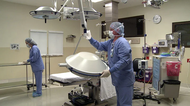Operating unit sterilization
