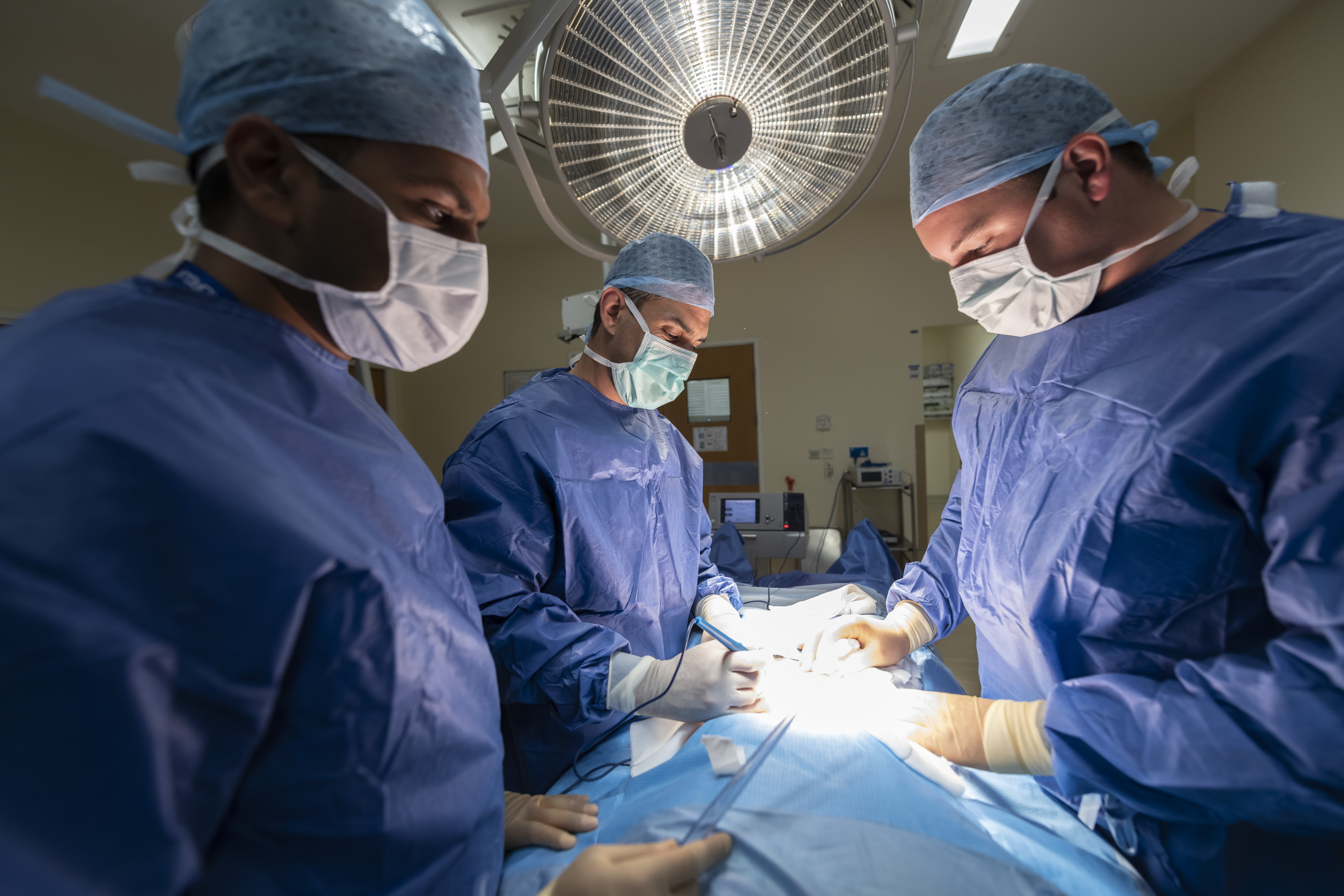 Surgical team in the operating room